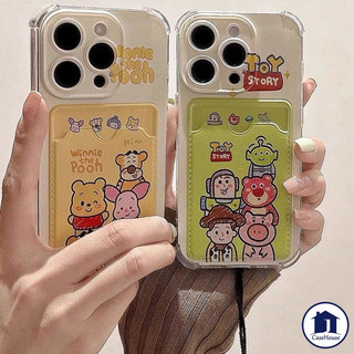 เคสแบบนุ่มสายคล้องบัตรลายการ์ตูนทอยสตอรี่เข้ากันได้กับ IPhone 7 8 Plus 15 13 14 11 16 12 Pro Max XR X XS SE 13 16 12 Pro