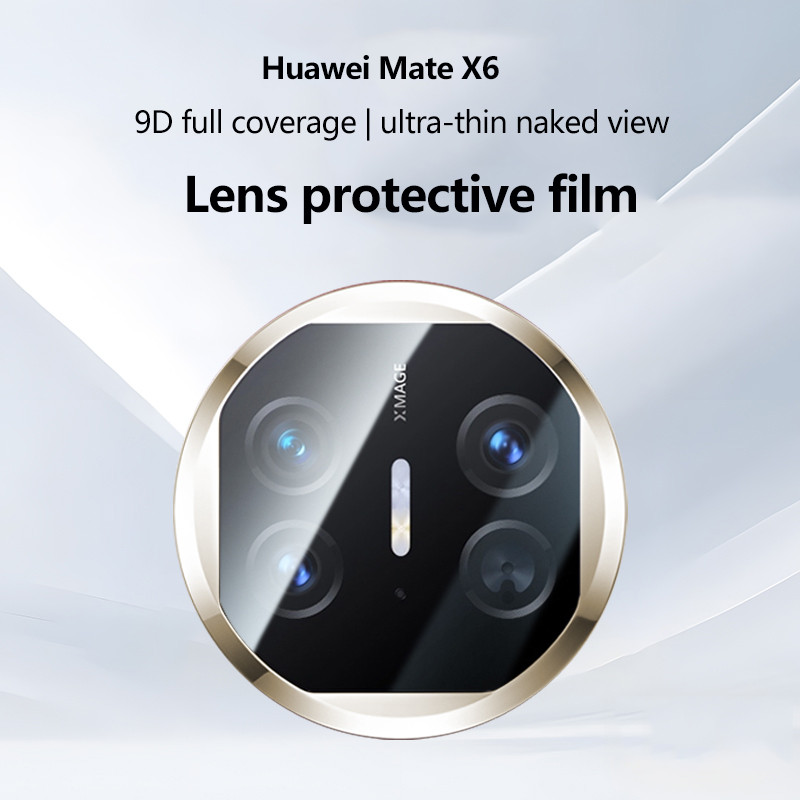 ตัวป้องกันเลนส์กล้องครอบคลุมเต็มรูปแบบสําหรับ Huawei Mate X6 X5 X3 MateX6 MateX5 MateX3 5G กระจกนิรภัยป้องกันหน้าจอ