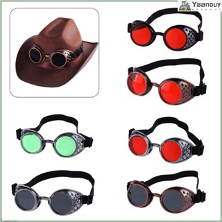 Yaa Cybers Goths คอสเพลย์แว่นตากันแดด Vintaeg Steampunk Gogg…