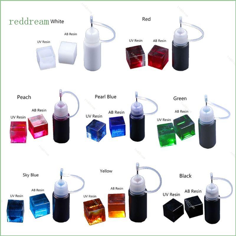 Redd 7 สี Liquid อีพ็อกซี่เรซิ่น Dye Pigment Kit Colorant หมึก Diffusion เครื่องประดับ Makin