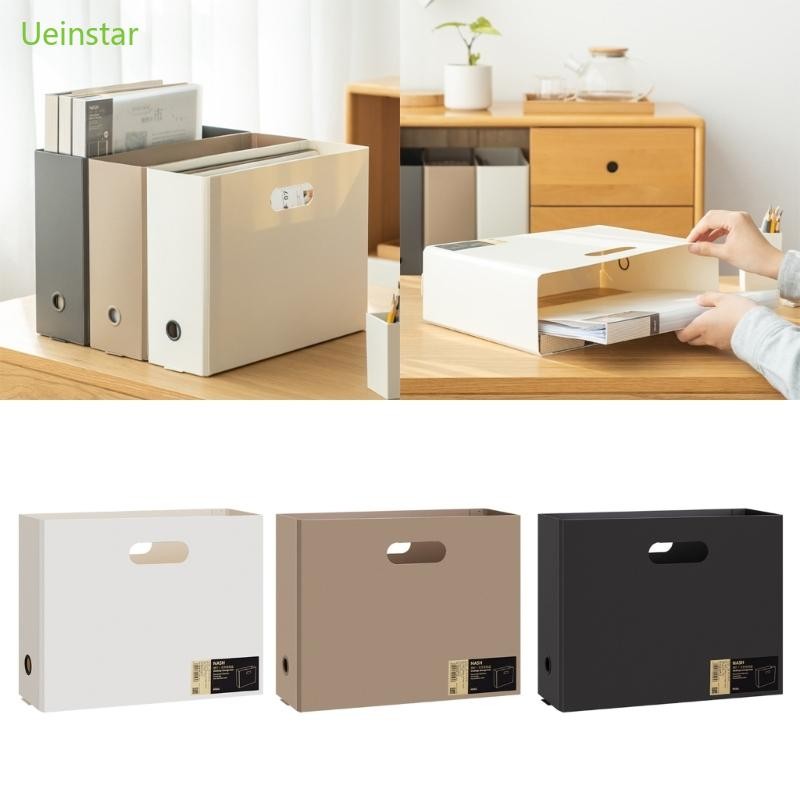 Uein กล่องแฟ้มกล่องจัดระเบียบเอกสาร Desktop Organizer กล่องเก็บแฟ้มสําหรับเอกสาร