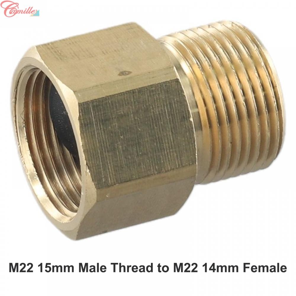 （CAM）Convert Metric M22 15mm Male Thread with M22 14mm Female Adapter Pressure Washer