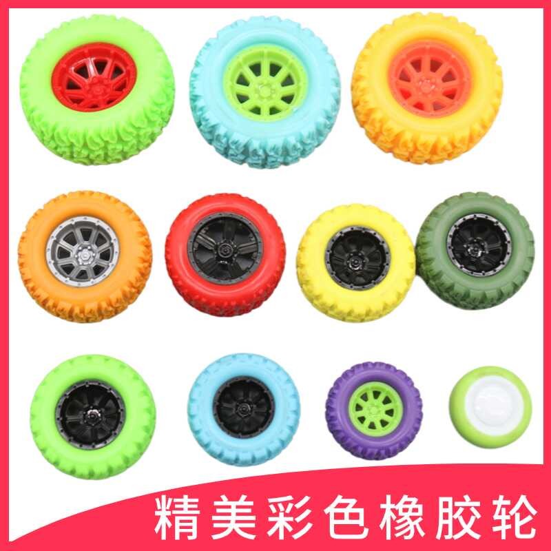 ประณีตสียางรถของเล่นสี่ล้อไดรฟ์โลหะผสมรถรถออฟโรดดึงกลับรถยางรุ่น