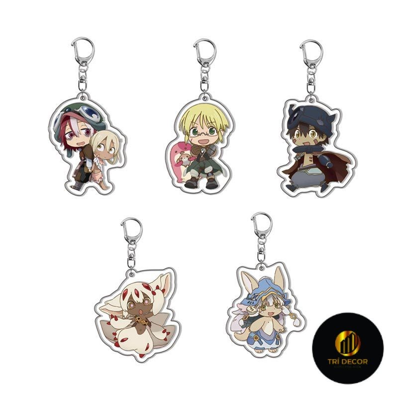 Made in Abyss: พวงกุญแจอะคริลิค Golden City of the Blazing Sun ริโกะ เรค นานาจิ น่ารัก