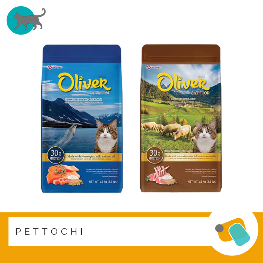 Oliver อาหารแมวโต 1.5 KG (Cat Food)