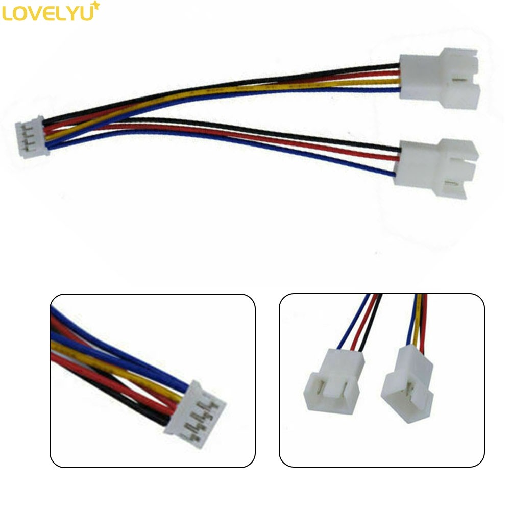<LOVELYU> Gpu PH2.0 Mini 4Pin to 2 Way CPU 4Pin สําหรับพัดลม PWM สายเชื่อมต่อ Y Splitter
