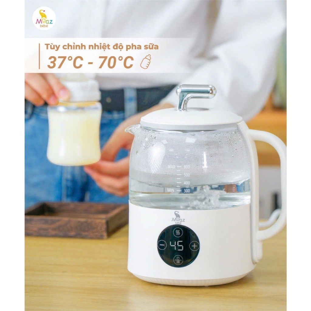 [ของแท้] ของแท้ MOAZ BÉBÉ MB099 600ml กาต้มน้ํานมอัจฉริยะ 1 ปี