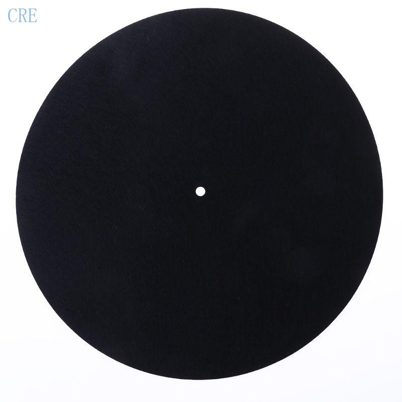 Cre Turntable Mat Audiophile 7 3 มม. Felt Anti-Static Slipmat สําหรับแผ่นเสียงไวนิล LP