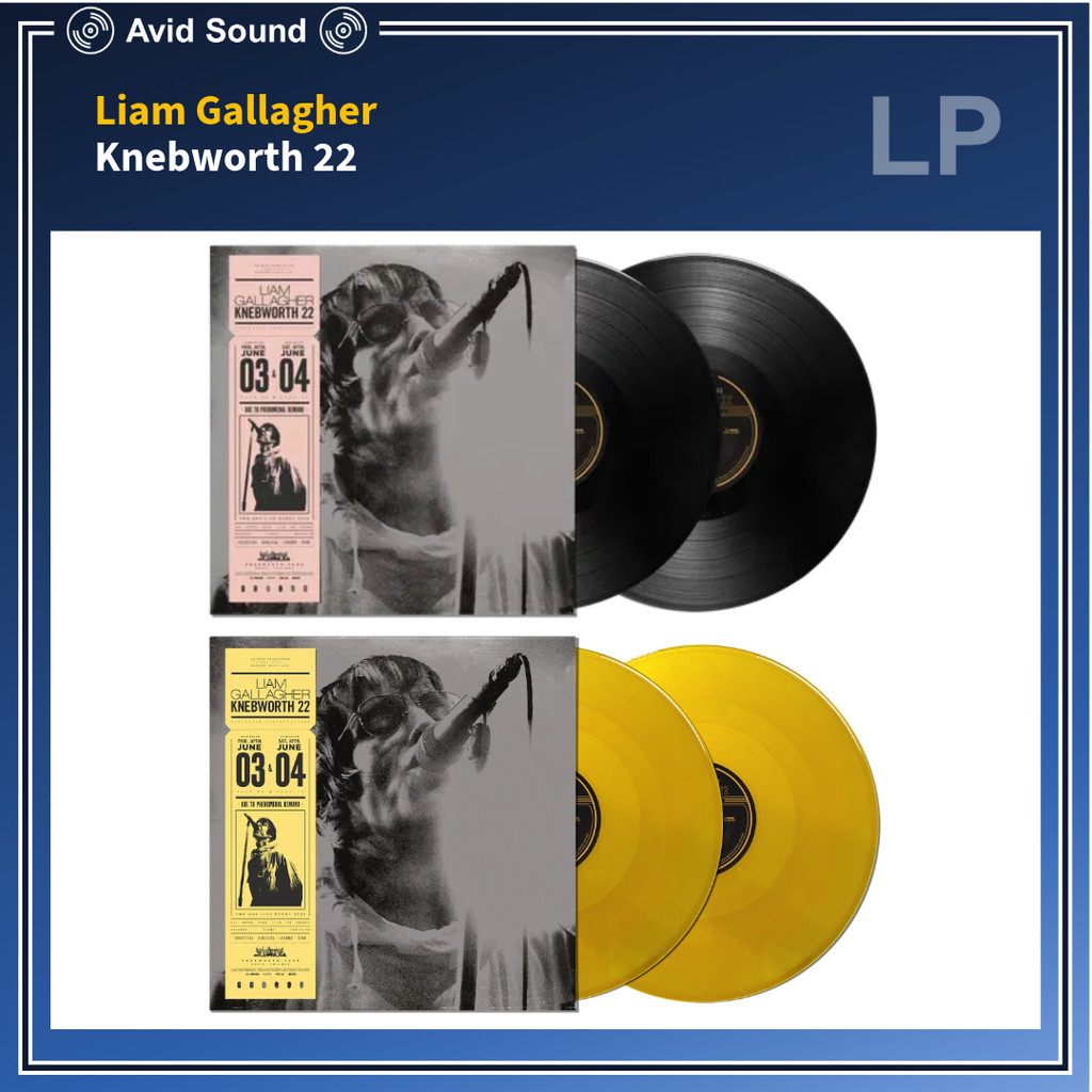 แผ่นเสียง Liam Gallagher Knebworth 22 ใหม่ ซีล Liam Gallagher Vinyl LP