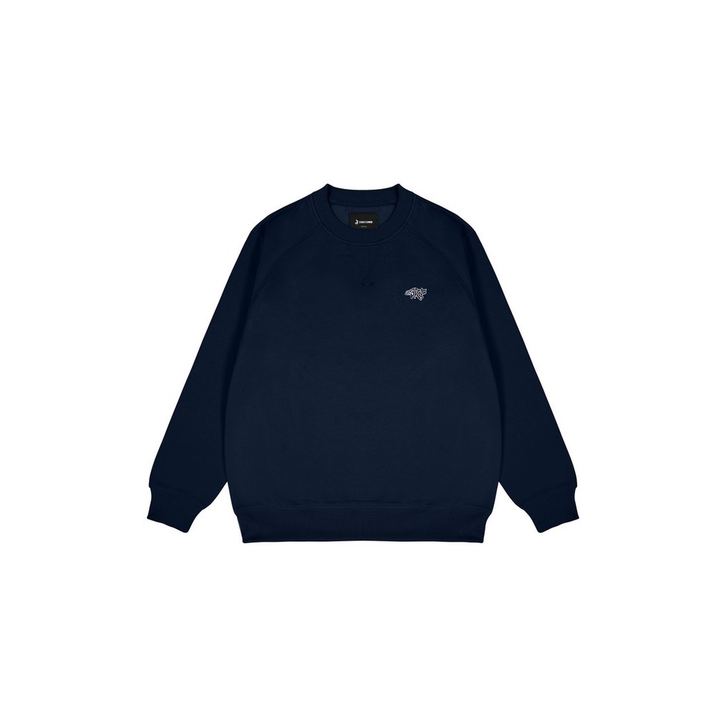 3Second Mens Jacket Crewneck Sweatshirt Regular Fit Fleece Logo Juan HP-110625