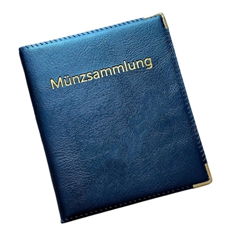 CH 480 Pockets Coin Collection Album Leather Storage Album Coin Collection Book