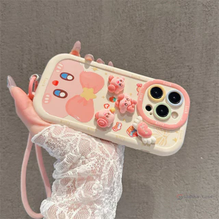 เคสไอโฟน DIY คิร์บี้สุดน่ารัก สำหรับ IPhone 15 11 12 13 14 PRO MAX 6 7 8 14 15 Plus XR XS MAX 8Plus 14Plus 15Plus PFK784