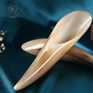 [maybeauty] 1PC ธรรมชาติ Buffalo Horn ความเครียด Guasha นวดเครื่องมือฝังเข็ม SPA Gua Sha นวดขูด Board {TH}