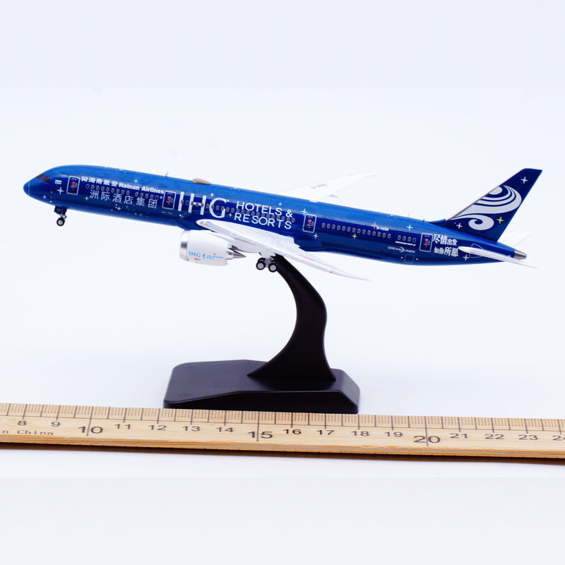 1: 400 JC Wings เครื่องบินโลหะผสมรุ่น Hainan Airlines B787-9 B-1499