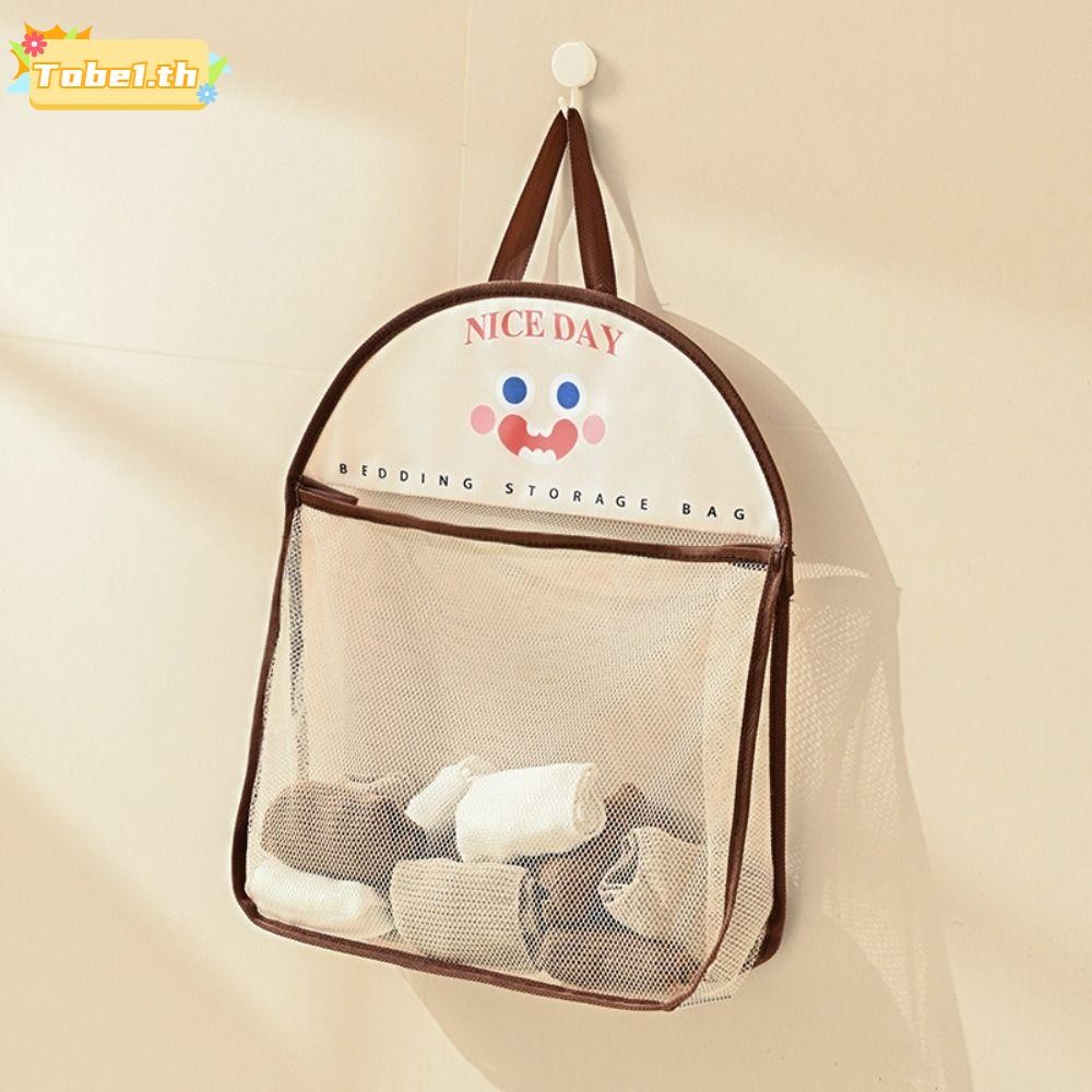 โทเบ1 การจัดเก็บถุงตาข่าย,นํามาใช้ใหม่ชุดชั้นในถุงเท้าการจัดเก็บห้องครัวแขวนถุงตาข่าย,ถุงเก็บทนทานความจุขนาดใหญ่ของเล่นผู้ถือเก็