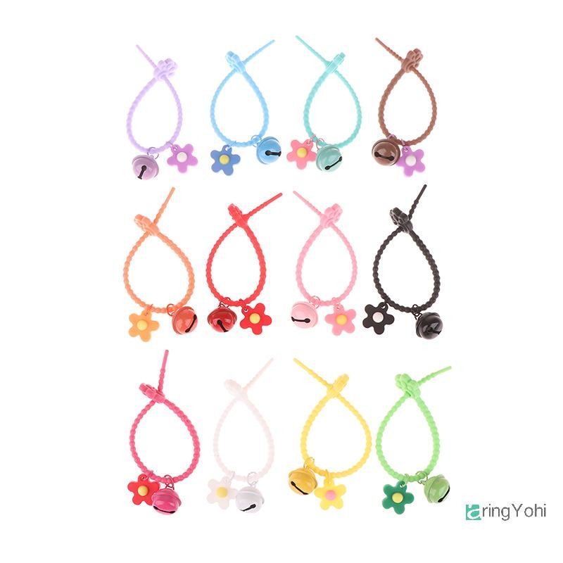 AringYohi] Sweet Candy Color Bear Footprints พวงกุญแจซิลิโคนดอกไม้พวงกุญแจสําหรับสาวกระเป๋าจี้พวงกุญแจรถกระเป๋าเป้สะพายหลังตกแต่งใหม่
