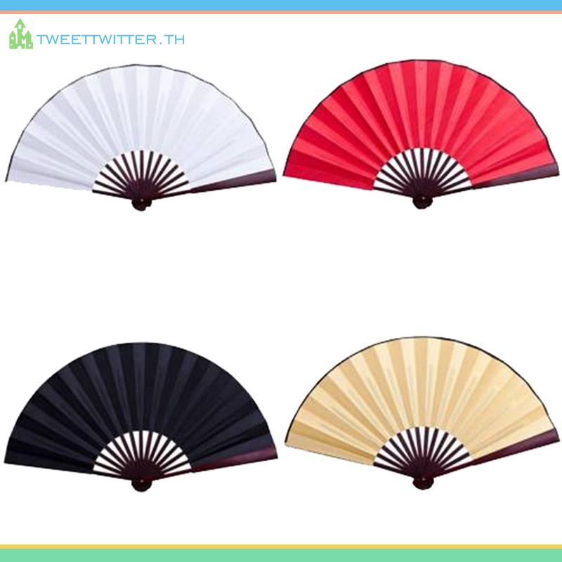 ทวีต สไตล์จีนมือถือพัดลมที่ว่างเปล่าผ้าไหมผ้าพับพัดลมพรรคตกแต่งงานแต่งงาน ไทย - รูปที่ 4