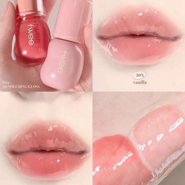ลิปมัน fwee lip เกาหลี เกาหลี Fwee3D ลิปกลอส Voluming Gloss Moisturizing Plumping Water Gloss ลิปกลอ