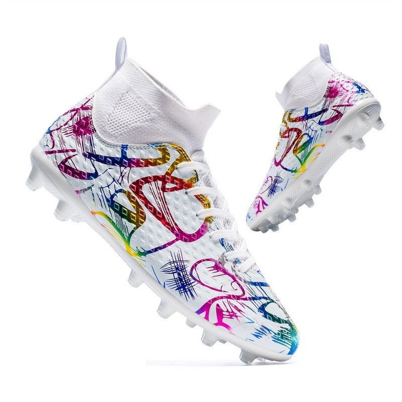 รองเท้าฟุตบอล High Top Camouflage World Cup Professional Match Spike Spike Spike Spike Football Shoe
