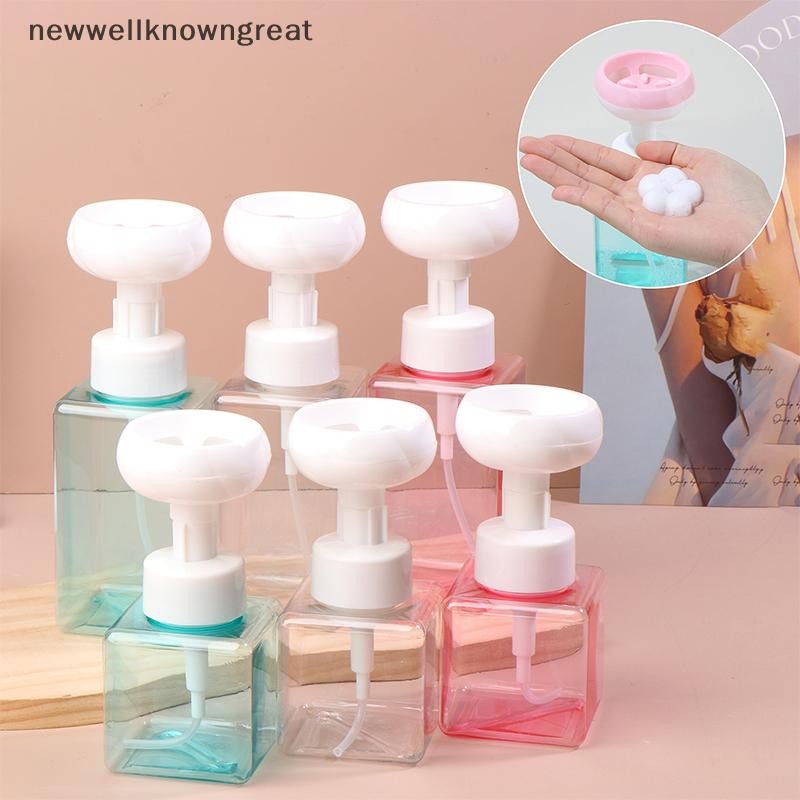 ใหม่wellknowngreat 250/450ml ดอกไม้โฟม Handsoap น่ารักดอกไม้ฟองขวดสบู่เหลวสบู่มือปั๊มขวดห้องน้ํากดล้างมือ CAD