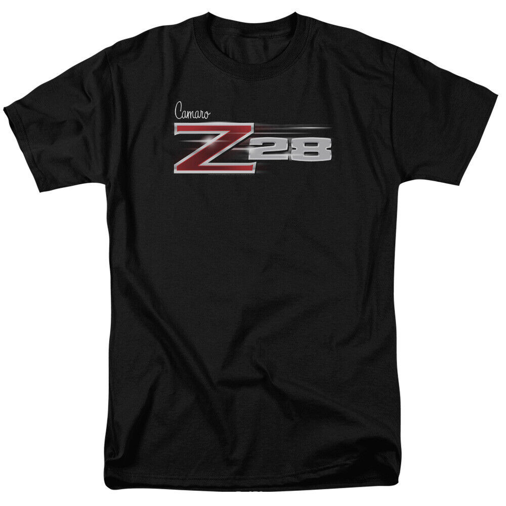 Chevrolet Z28 Logo T Shirt Mens License Classic Car Tee Camaro Black