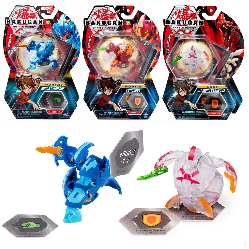 ใหม่ของแท้ Bakugan Star Contest BP Deformation Battle Catapult Boy Toy Fire Knight Cyndeous