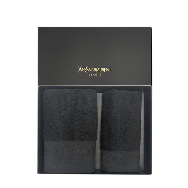 Yves Saint Laurent Towels Set -Large Towel 49*104cm -Small Towel 30*53cm (กล่องมีตำหนิ