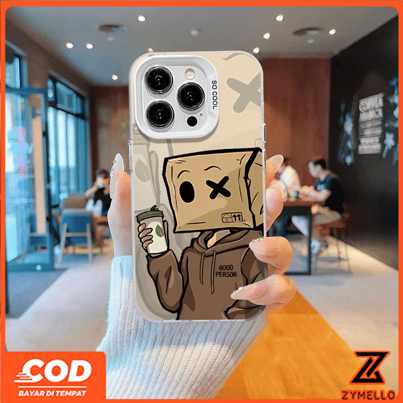 สําหรับ OPPO Reno 14F Reno 14 Pro Reno 13F Reno12 F Reno 12 Reno11 F Reno 11 Pro Reno 10 Pro Reno 8T Reno 8Z Reno 7Z Reno 8 ถุงกระดาษหัวมนุษย์กันกระแทก TPU โทรศัพท์มือถือ - รูปที่ 3