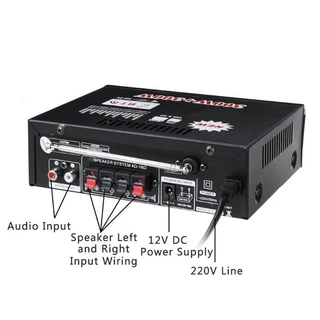COD198A 600W สเตอริโอไฮไฟเครื่องขยายเสียง Mini 2CH จอแสดงผล LCD 300 W + 300 W รถเครื่องขยายเสียง HIFI ดิจิตอลจอแสดงผลบลูทูธ AMP วิทยุ FM สําหรับรถยนต์/บ้าน/เครื่องทําความร้อน