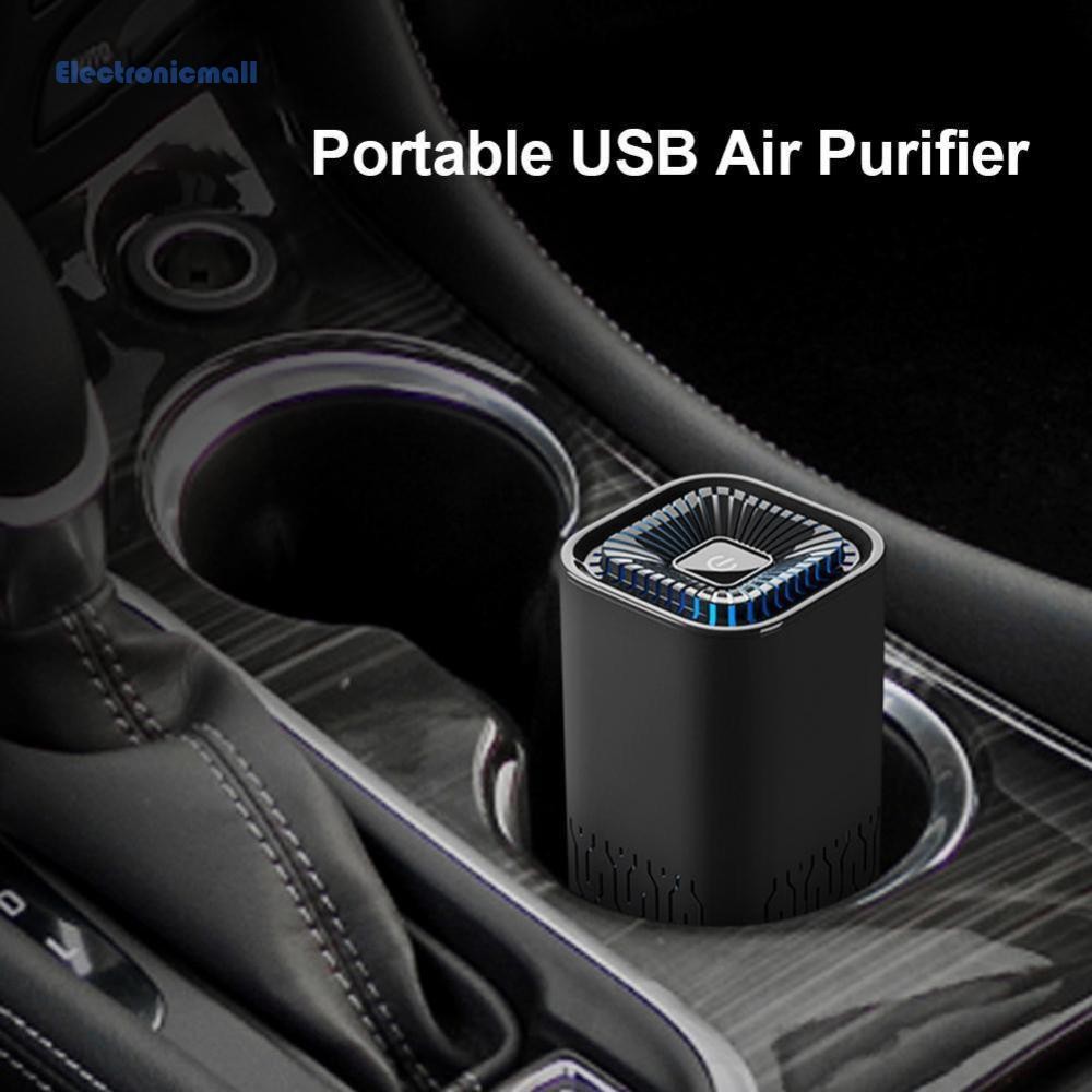 เครื่องฟอกอากาศไอออนลบ USB แบบพกพาพร้อมตัวกรอง HEPA เครื่องกําจัดกลิ่นในบ้าน DE [ElectronicMall01.th]
