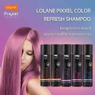 LOLANE COLOR REFRESH โลแลน พิกเซล คัลเลอร์รีเฟรช แชมพูเติมประกายสีผม แชมพูเทา ลดไรเหลือง