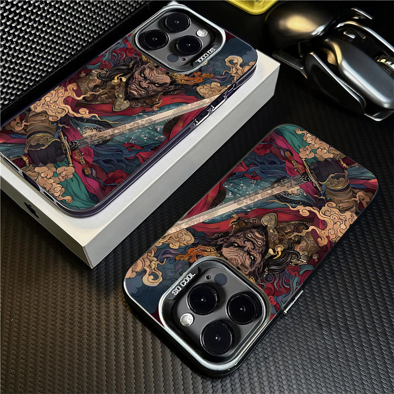 ส่วนบุคคลการ์ตูน Angry Eyed King Kong รูปแบบเคสโทรศัพท์สําหรับ IPhone16 15 13 11 14 12 Pro MAX 7/8 Plus Se2020 X/XS MAX XR Boutique เคสโทรศัพท์