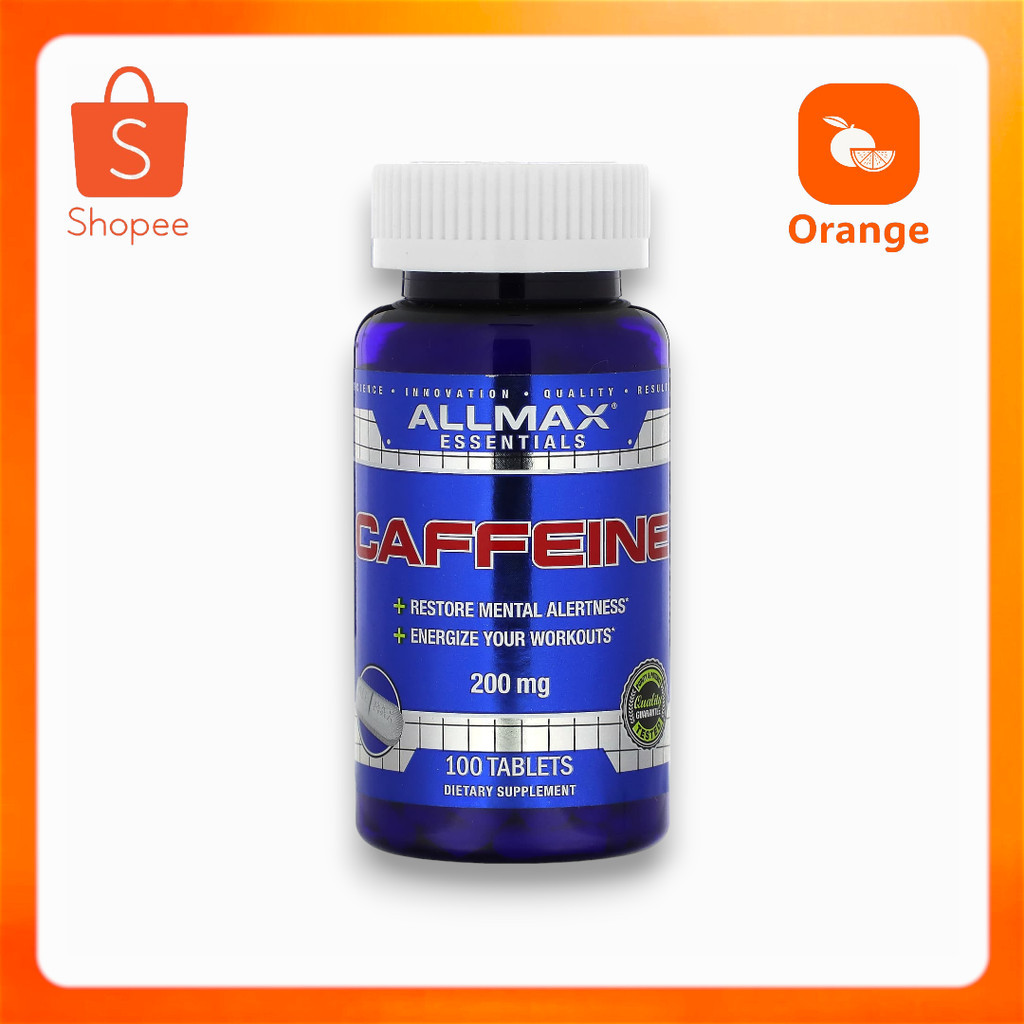 ALLMAX Essentials  Caffeine, 200 mg 100 Tablets
