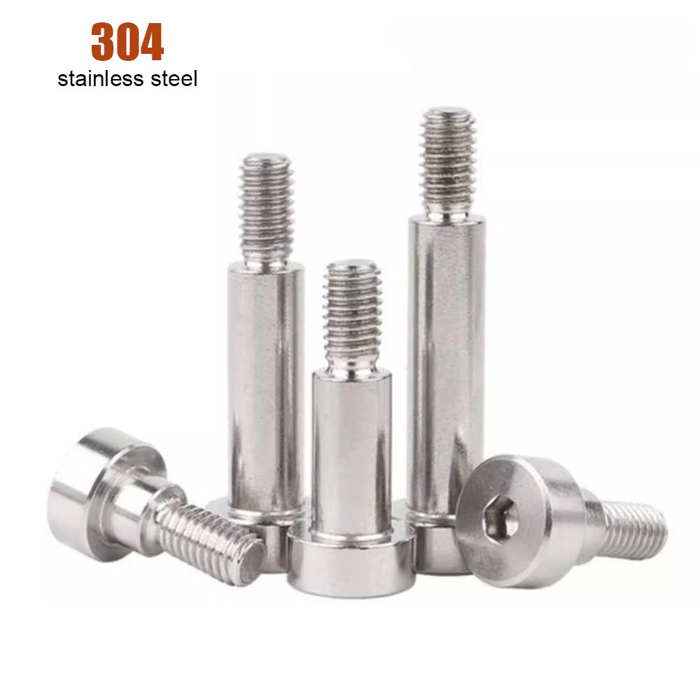 [Fast] 304 สแตนเลสสตีล Hex หกเหลี่ยมซ็อกเก็ตหมวก Allen หัวไหล่แบริ่งลูกกลิ้ง Stuff สกรู M2 M2.5 M3 M4 M5 M6