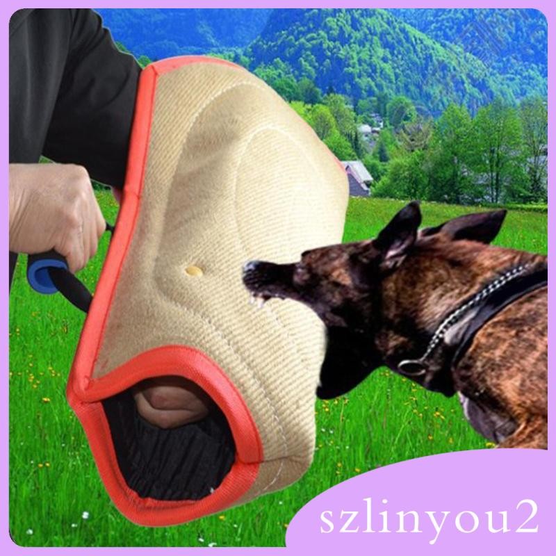 [szlinyou2] ปลอกแขน, แขนฝึกสุนัขกัด Tugs สําหรับการฝึกแขนเล่นของเล่นเคี้ยวพร้อมที่จับ
