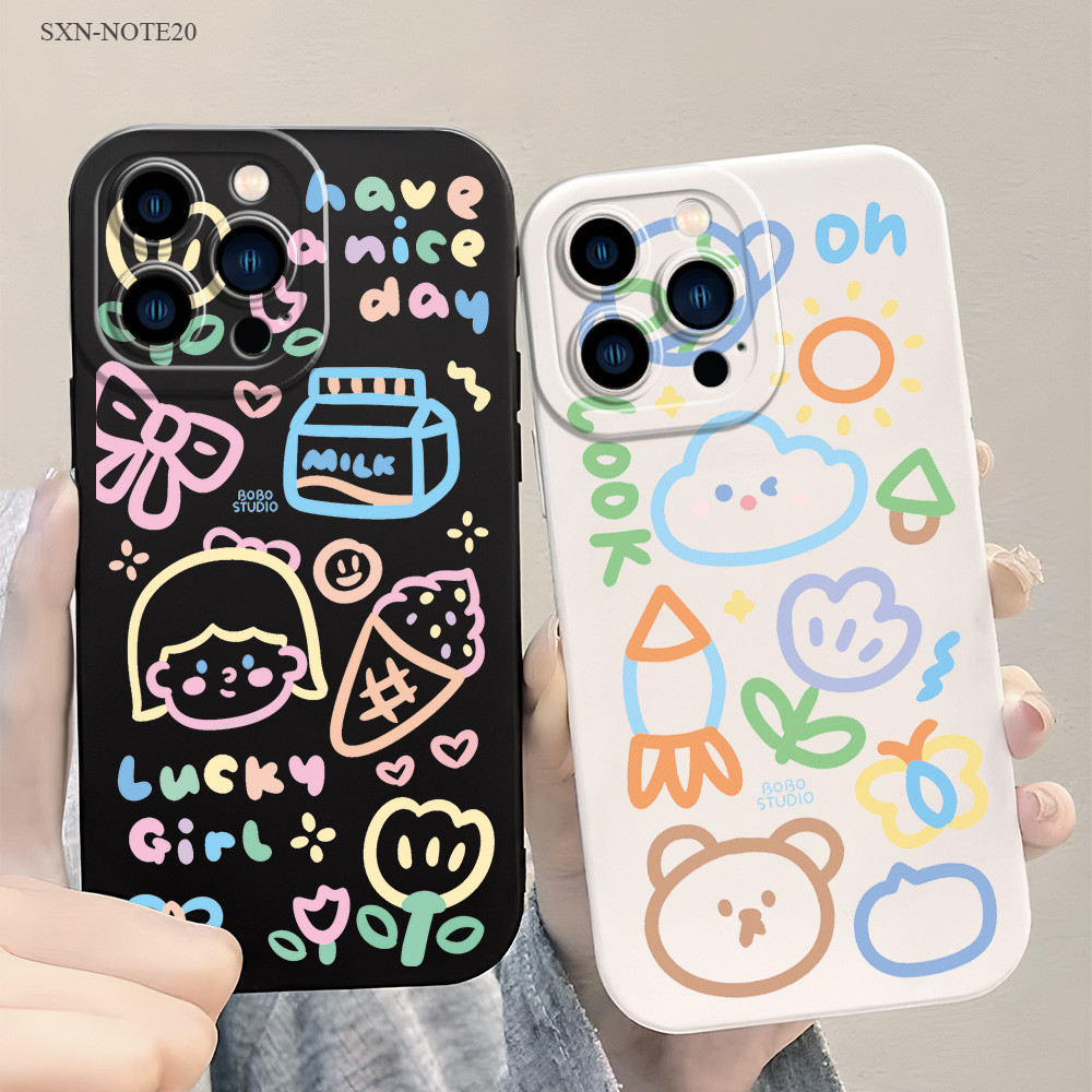 Samsung Galaxy Note 20 10 9 8 Lite Plus Ultra เคสซัมซุง ชมดวงจันทร์ เคสโทรศัพท์ เคส สำหรับ
