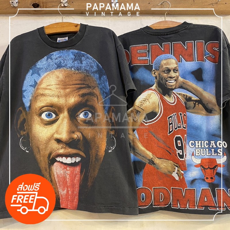 [ RODMAN ] Bio Washed tag Original Bootleg แท้ เสื้อวินเทจ เสื้อบาส papamama vintage shirt