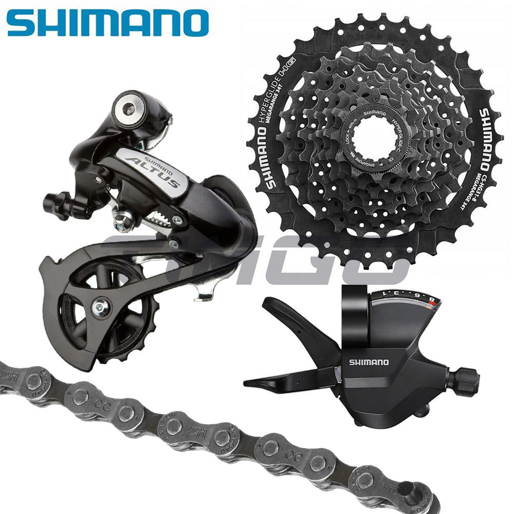 Shimano Altus M310 จักรยานเสือภูเขา 18 ความเร็วด้านหลัง Derailleur Group ชุด RD-M310 Derailleur SL-M315 Shifter CS-HG31-8 Cassette HG40 โซ่
