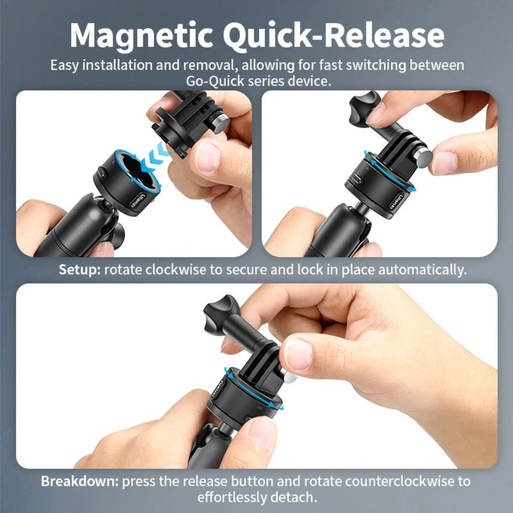 Ulanzi ZJ01 ขาจับกล้อง แม่เหล็ก ดูดติดกระจก รถยนต์ มือถือ Gopro กล้อง DSLR แข็งแรงทนทาน