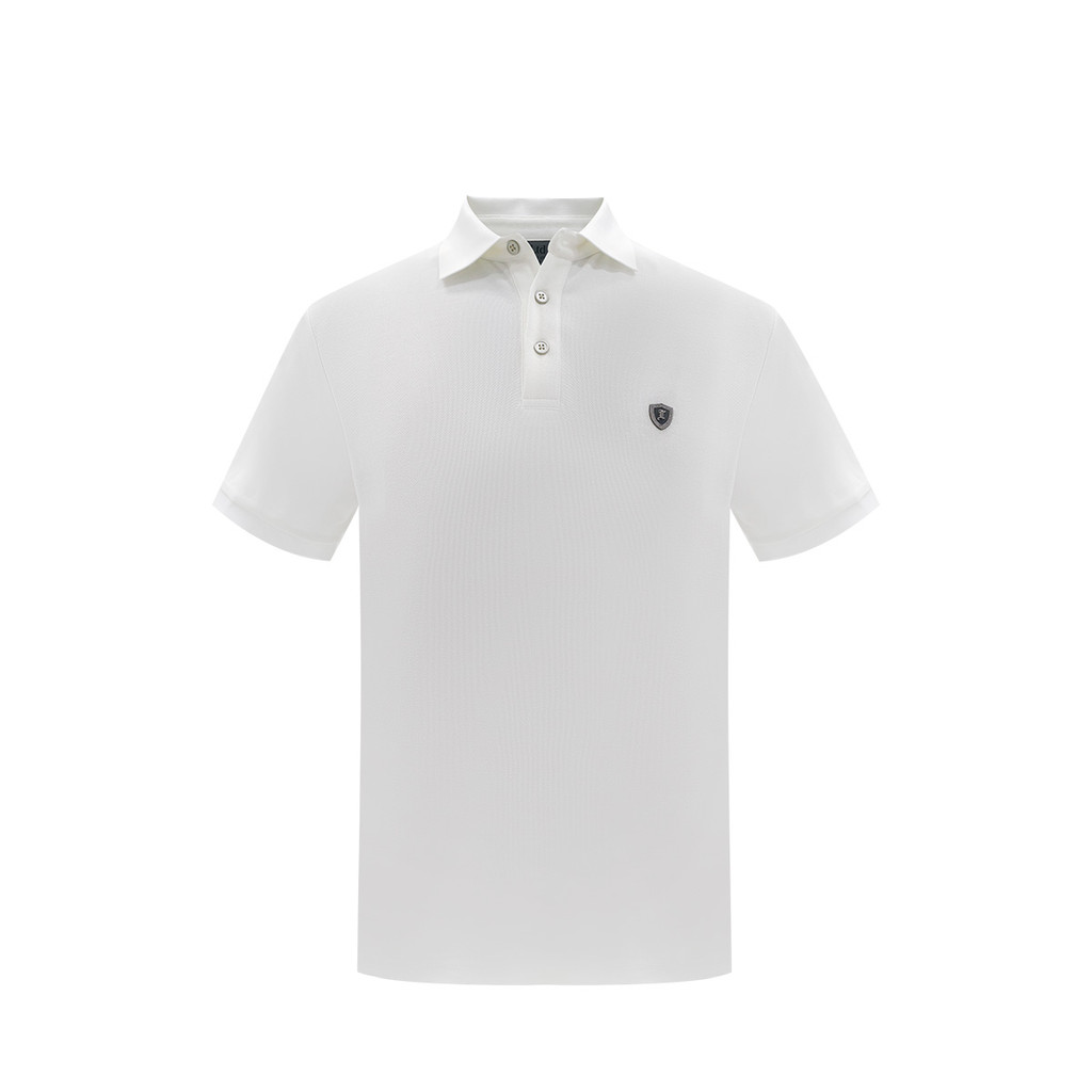LTD เสื้อโปโลแขนสั้น ผู้ชาย สีขาว | New Gen Polo Shirt | 00964