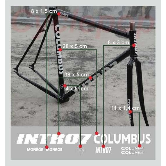 สติ๊กเกอร์ตัดสําหรับ Fixie Roadbike Intro7 Fixie Bike Stickers Full Bike Free Custom Design