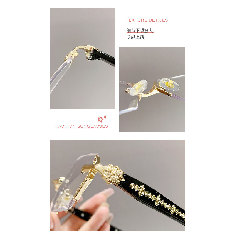 กรอบแว่นตา, แว่นตาสายตาสั้น, การเปลี่ยนสีอัตโนมัติ, 0, -75, -175 ถึง -400, แว่นตาไร้ขอบ, anti-UV, UV400, แฟชั่น 60010 - รูปที่ 7