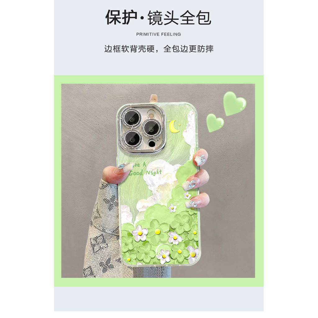 [197]🔥มาพร้อมกับการป้องกันเลนส์🔥เหมา OPPO Reno 14 13 11Pro 9  findX9 X9 Pro Pro เคสโทรศัพท์เหมา เหมาะสําหรับ opporeno14 เคสโทรศัพท์ฤดูร้อนใหม่ของผู้หญิง reno13/12/11pro ภาพวาดสีน้ํามันดอกไม้สีฟ้า 10/9pro + ผ้าพันคอขนนก reno6/5 รวมทุกอย่างฟิล์ม - รูปที่ 5