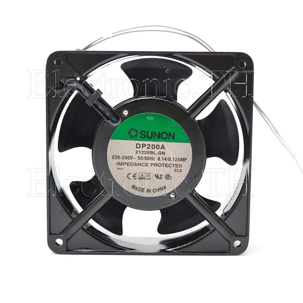 พัดลมระบายอากาศSunon DP200A/2123XBL 120*120*38mm 220VAC ออกสาย
