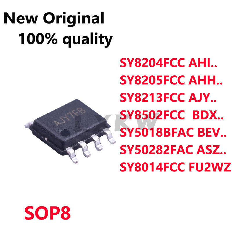 5/PCS ใหม่ SY8204FCC AHI.. SY8205FCC AH.. SY8213FCC AJY.. SY8502FCC BDX.. SY50282FAC ASZ.. SY5018BFA