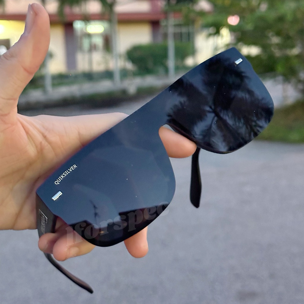 OVERSIZED Justin blazed SPEC MATA quiksliver viral uv400 8+warne แว่นกันแดดกลางแจ้งขนาดใหญ่สีดํา spec FAST POS