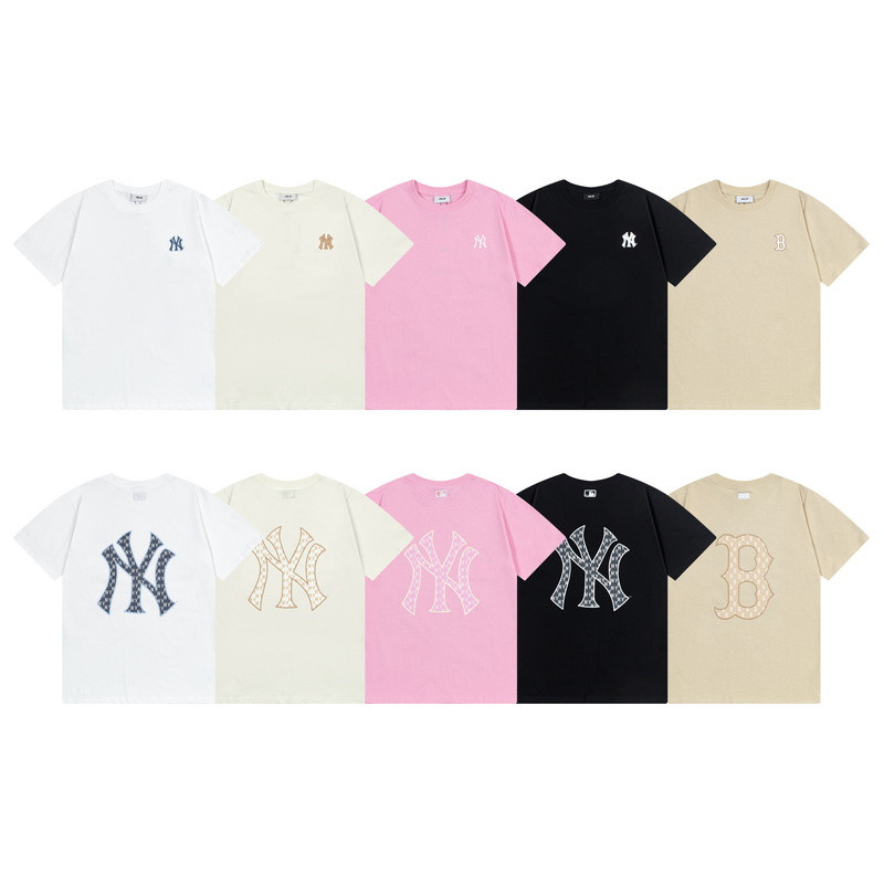 เสื้อยืดตัวอักษรขนาดใหญ่ สำหรับผู้ชายและผู้หญิง ทำจากผ้าฝ้าย แขนสั้น ไซส์ฟรี