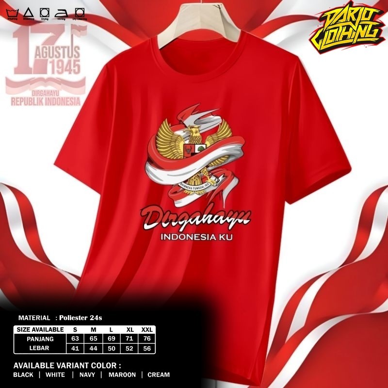 DarjoClothing T-shirt - My Independence Day Garuda Distro T-shirt / 80th Indeka