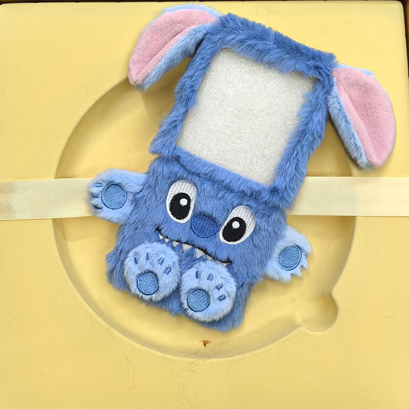 3D ตุ๊กตาการ์ตูนขนสัตว์สําหรับ Samsung Galaxy Z Flip 7 6 5 4 3 2 1 ZFlip7 Flip6 Fluffy Plush เคสโทรศัพท์