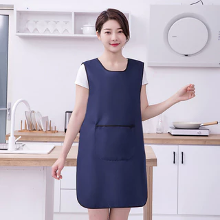 ผ้ากันเปื้อนเสื้อกั๊กห้องครัวกันน้ำบ้านทำอาหาร Workwear บาริสต้าเสื้อกั๊กเอว ผ้ากันเปื้อนกันคราบ ป้องกันสกปรกกันน้ําแขน